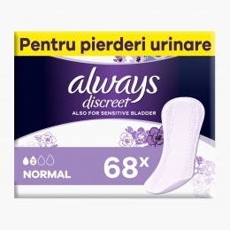 Absorbante zilnice pentru incontinență urinară Liners normal 68 buc