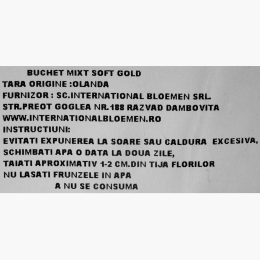 Buchet de flori Mix Soft Gold, diverse culori