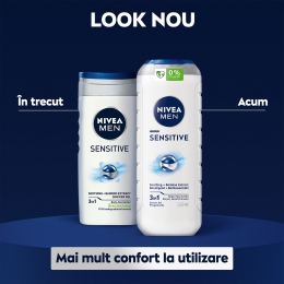 Gel de duș bărbați Sensitive 3în1, pentru corp, față și păr 0.5l