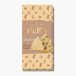 Ciocolată albă cu alune de pădure 100g