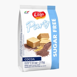 Napolitană cu cremă de alune fără zahăr 213g