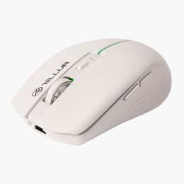 Mouse wireless Silent Click, alb
