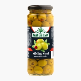 Măsline verzi cu pastă de ardei 340g