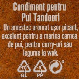 Condiment pentru Pui Tandoori 34g