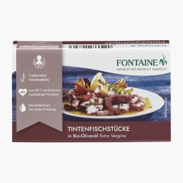 Bucăți de caracatiță în ulei de măsline eco, 110g