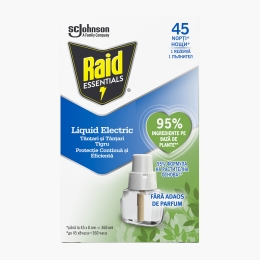Rezervă aparat electric lichid împotriva țânțarilor Essentials, fără parfum, 27ml, 45 nopți