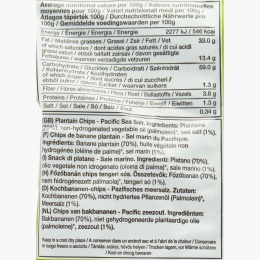 Chipsuri din banane plantain cu sare de mare din Pacific 75g