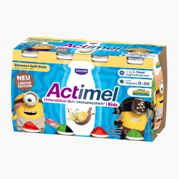 Iaurt de băut cu aromă de banană 8x100g