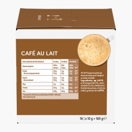 Café au lait 16 băuturi 160g, capsule cafea 