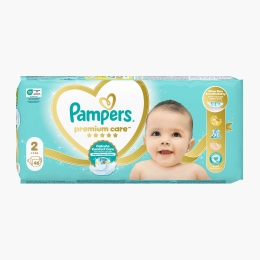 Scutece Premium Care, mărimea 2, 4kg-8kg, 46 buc