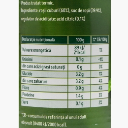 Roșii decojite cuburi 425ml