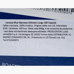 Blue Espresso Delicato Lungo, 100 băuturi, capsule cafea 