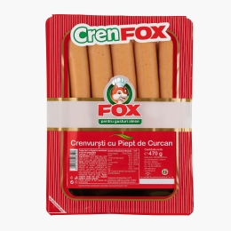 Crenvurști cu piept de curcan 470g