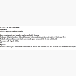 Scăricică de porc 1kg