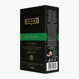 Brazilian Gold 250g, cafea prăjită și măcinată