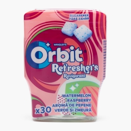 Gumă de mestecat Refreshers Watermelon Raspberry, fără zahăr, 30 buc, 67g