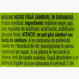 Măsline negre fără sâmburi 300g