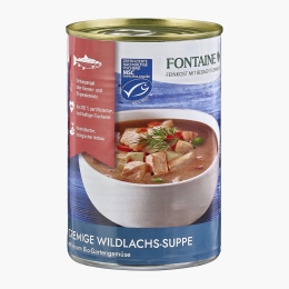 Supă cremoasă de somon sălbatic cu legume eco de grădină 400ml