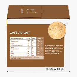 Café au Lait 30 băuturi 300g, capsule cafea 