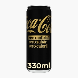 Băutură carbogazoasă cu gust de cola, fără cofeină, zero zahăr, doză 330ml