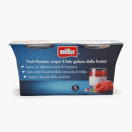 Iaurt cu zmeură Fruit Passion, pachet 2x125g