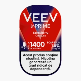 Capsulă pentru țigară electronică Strawberry 1.8%, 20mg/ml nicotină, 1400 puffs
