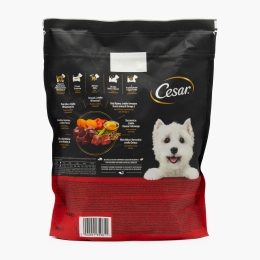 Hrană uscată pentru câini adulți de talie mică 800g, cu vită și pasăre