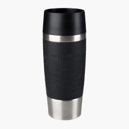 Termos călătorie MugFun din inox, 0.36l, negru
