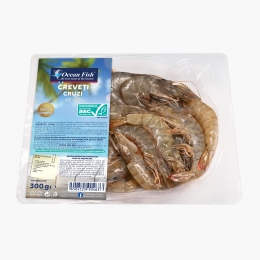 Creveți cruzi decongelați 40/60, 300g
