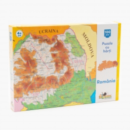 Puzzle Harta României 100 piese 3+ ani