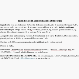 Roșii uscate în ulei de măsline extravirgin, 190g