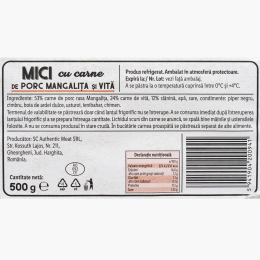 Mici din carne de mangalița și vită 500g