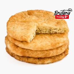 Plăcintă la tigaie cu brânză și verdeață 180g
