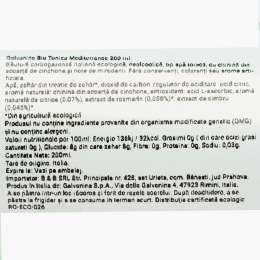 Apă tonică eco Mediterranean, 200ml