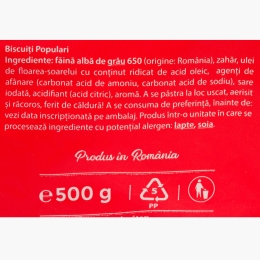 Biscuiți populari 500g