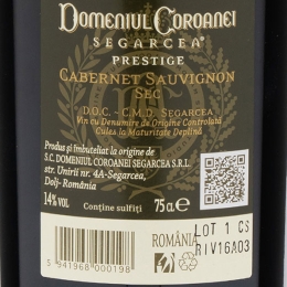 Vin roșu sec Cabernet Sauvignon, 14%, 750ml