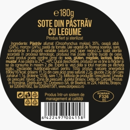 Sote din păstrav cu legume 180g