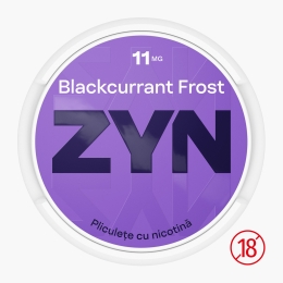 Pliculețe cu nicotină Blackcurrant Frost 11mg, 20 buc, format subțire