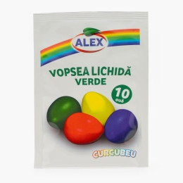 Vopsea lichidă (10 ouă) verde 5ml
