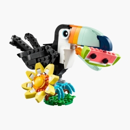 Animale sălbatice: Tucan tropical, 31173 Creator 3 în 1, 225 piese, +7 ani
