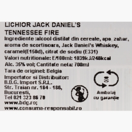 Lichior Tennessee Fire, 35%, 0.7l