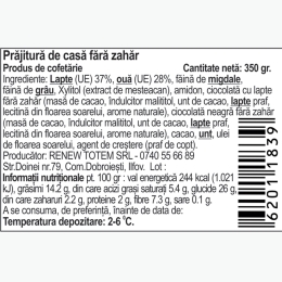 Prăjitură de casă fără zahăr 350g