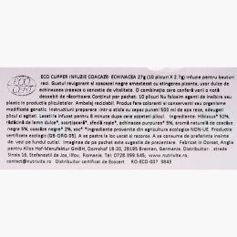 Ceai rece eco cu echinacea și coacăze, 10 plicuri, 27g