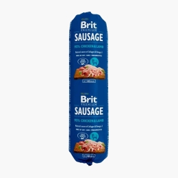 Salam pentru câini, cu pui și miel, 800g