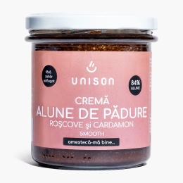 Cremă de alune de pădure cu roșcove și cardamon, fără zahăr, 300g