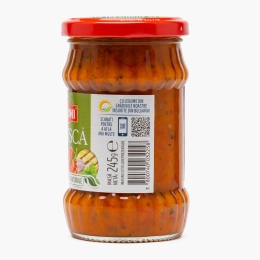 Zacuscă cu ardei capia și vinete coapte 245g