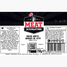 Burger de vită Hache Wagyu, 250g