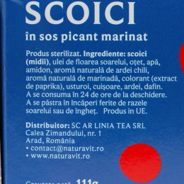 Scoici în sos picant marinat 111g