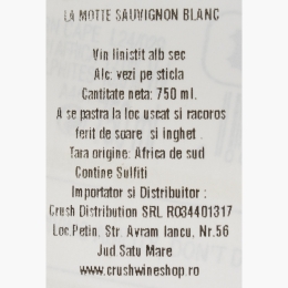 Vin alb sec Sauvignon Blanc, 13%, 0.75l
