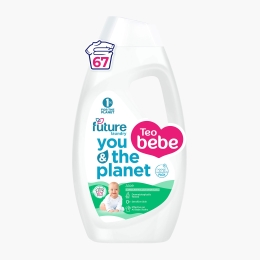 Detergent gel concentrat de rufe pentru bebeluși, Aloe, 2.7l, 67 spălări